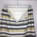 J. Crew Factory Shiny Striped Mini Skirt Gold Blue 2
