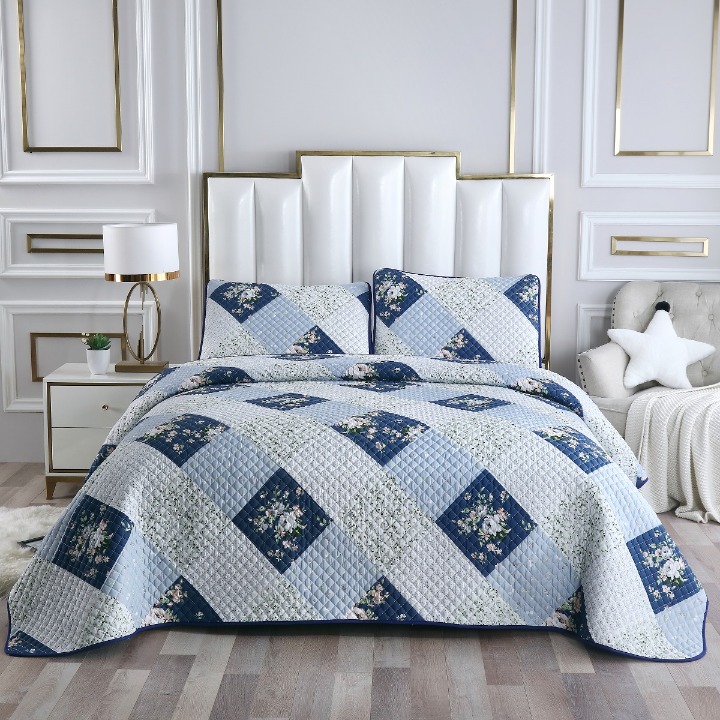 Cotton Blend Quilt Sets Queen