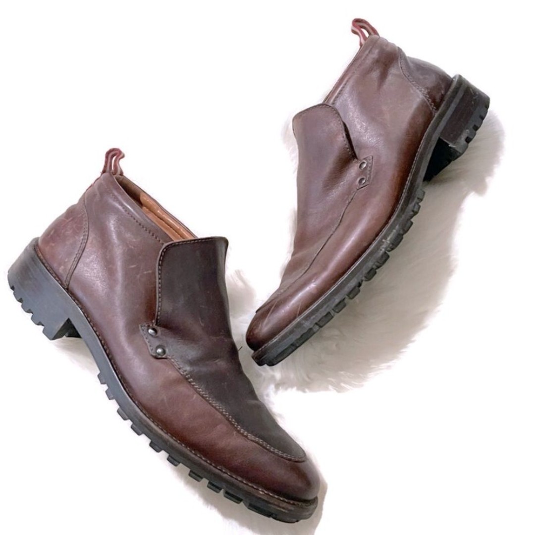 Bally Chocolate Brown Leather Ankle Boots