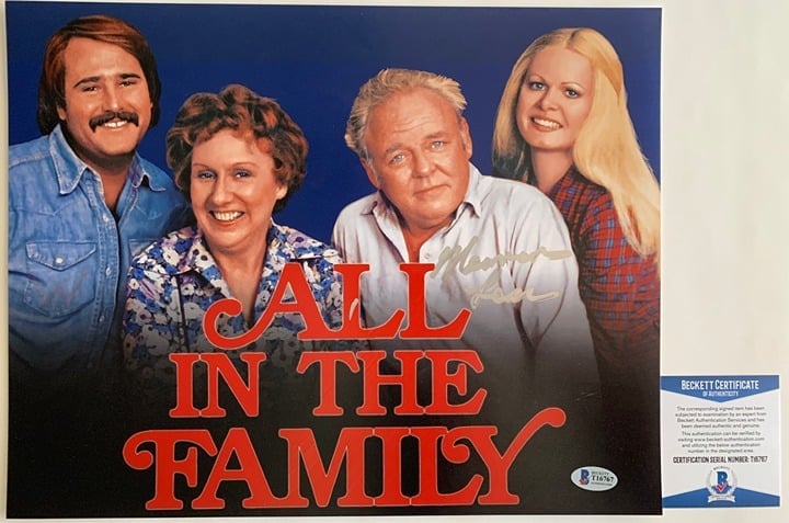 Norman Lear Signed All In The Family 11x14 Photo Autograph Beckett BAS COA