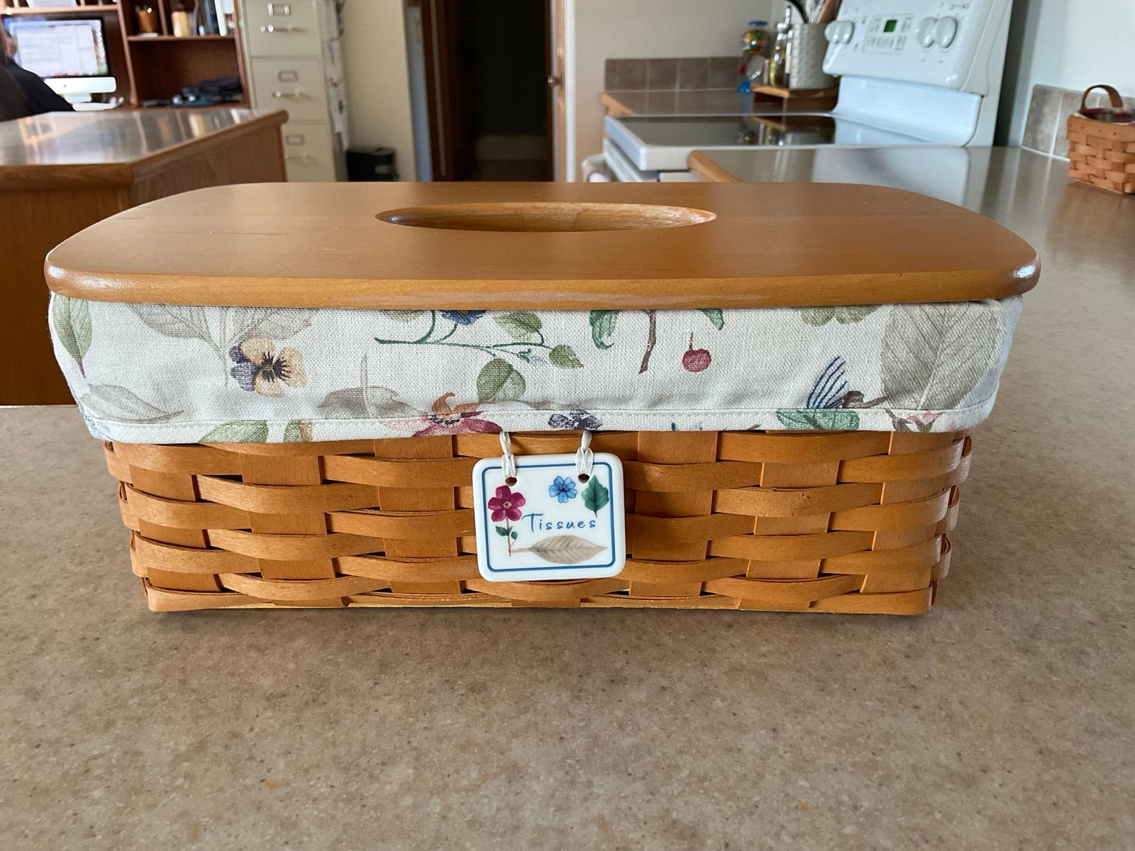 Longaberger Long Tissue Basket