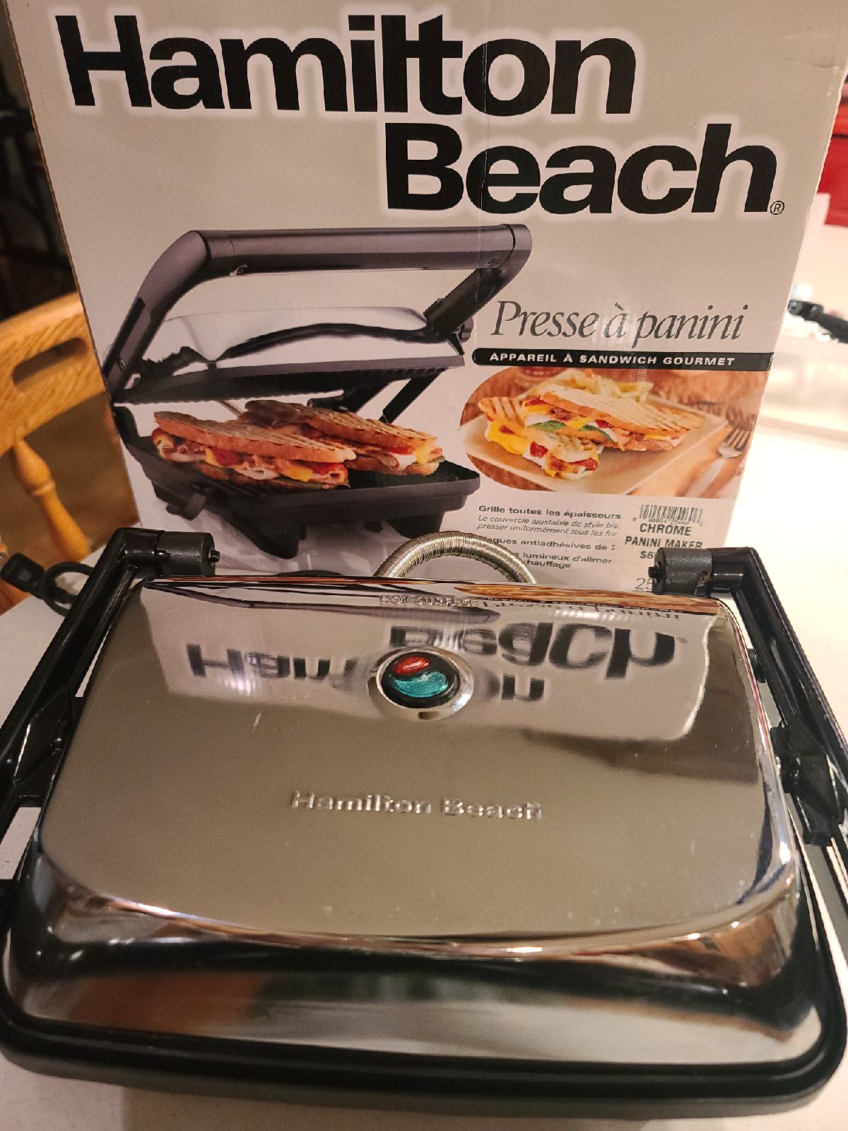 Panini sandwich maker hamelton beach