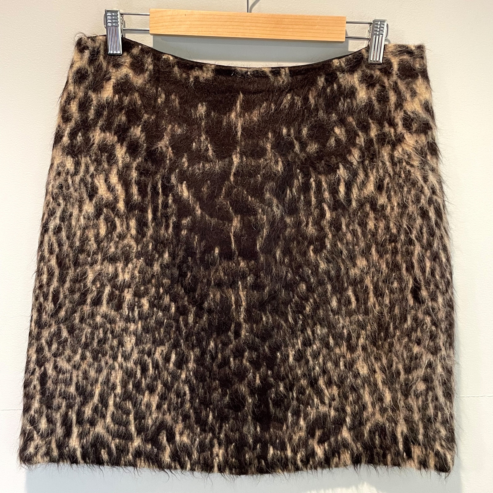 Kobi Halperin Haven Animal Print Wool & Alpaca Pencil Skirt - size 12
