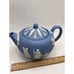 VTG Wedgwood England Blue Jasperware Teapot Porcelain