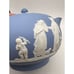 VTG Wedgwood England Blue Jasperware Teapot Porcelain