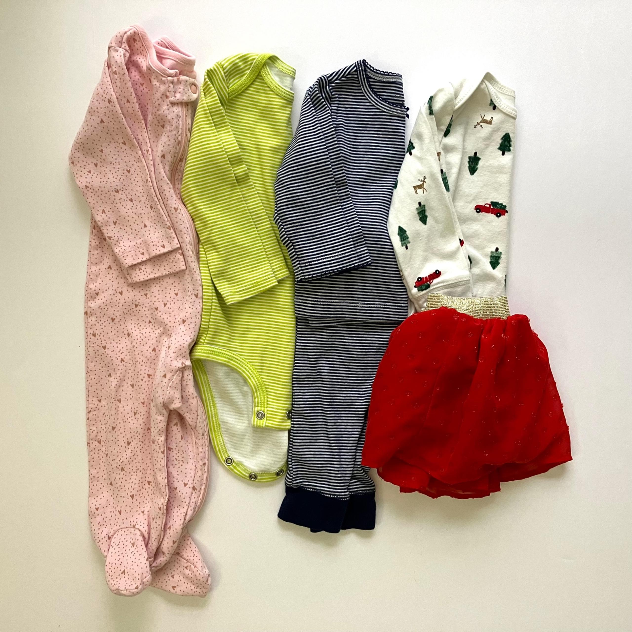 Girl Bundle / Carter's Cat & Jack PJ and Holiday Bundle / Size 6-12M