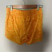 Women's Athleta Mesh Racer Run Mid Rise Short 4 Inch Inseam Size XS Yellow Print