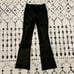 L’ecole des femmes vegan leather high waisted bootleg flare pants S