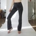 L’ecole des femmes vegan leather high waisted bootleg flare pants S