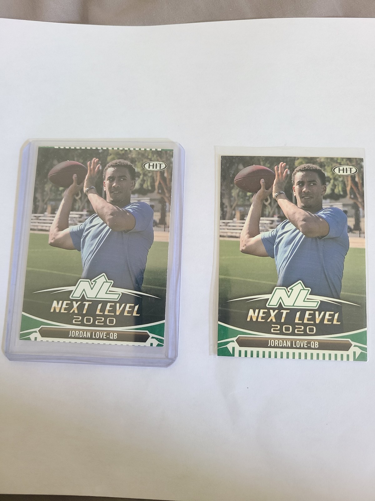 Jordan Love Next Level rookie cards x2.