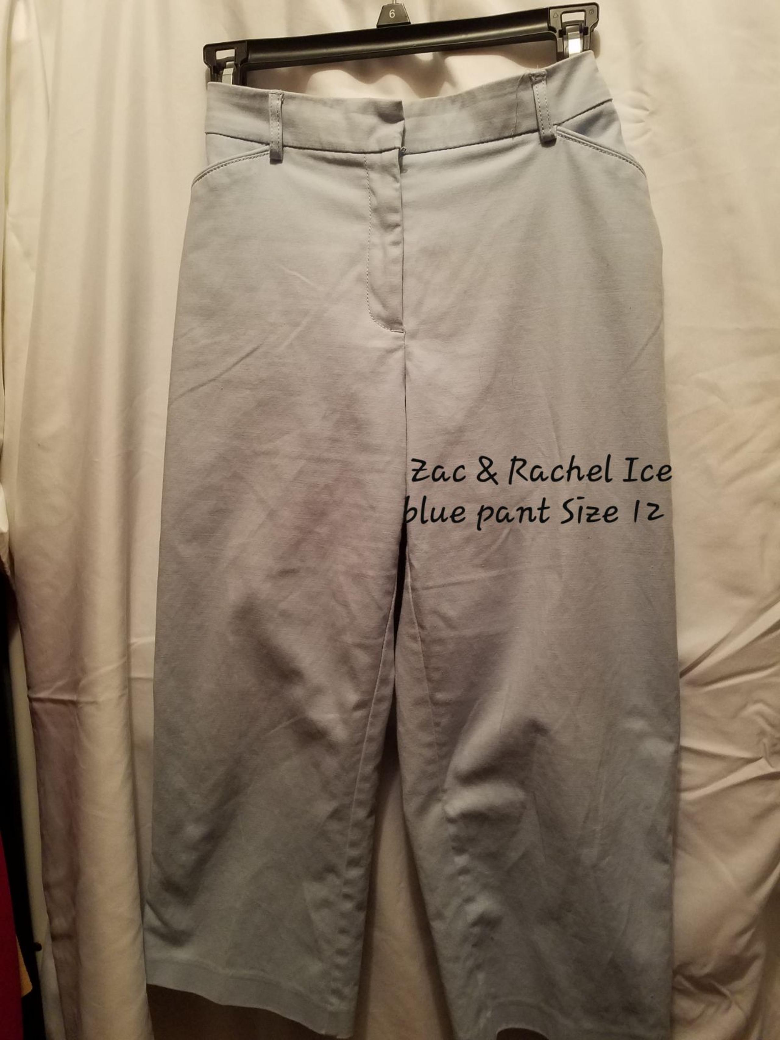 Blue capri wide leg pants - Zac & Rachel