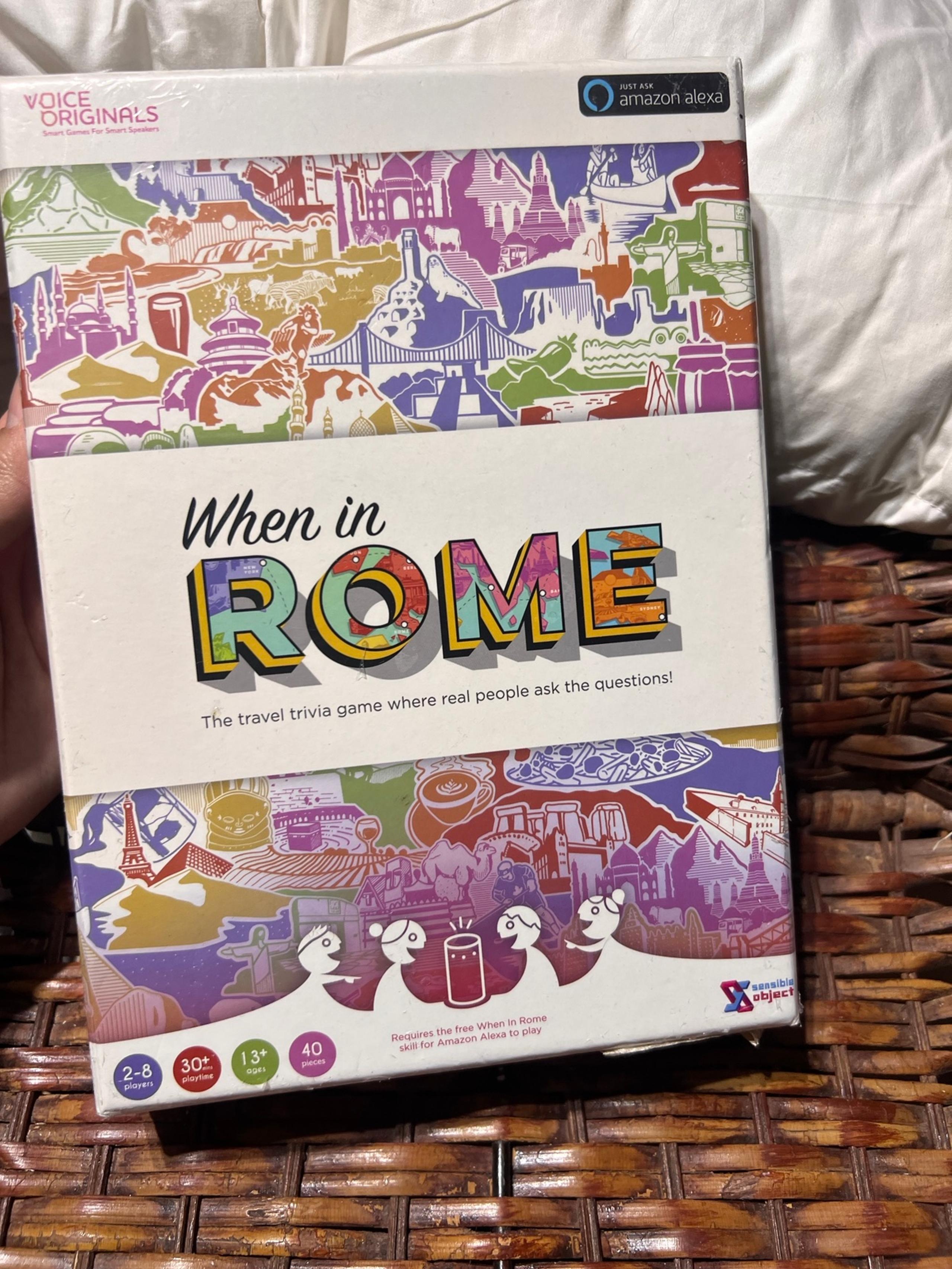 When In Rome Alexa Trivia Family Game Night Game