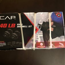 CAP 40 lb Vinyl Dumbbell Set