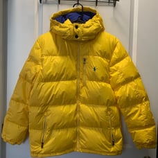Polo Ralph Lauren Big Kids XL Water Resistant Down Boys Jacket Yellow NWT