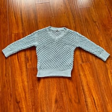 peserico light blue knit v neck long sleeve sweater sequin embellished cotton