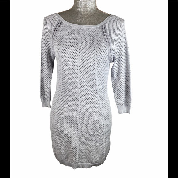 NWT White house black market chevron stitch tunic S