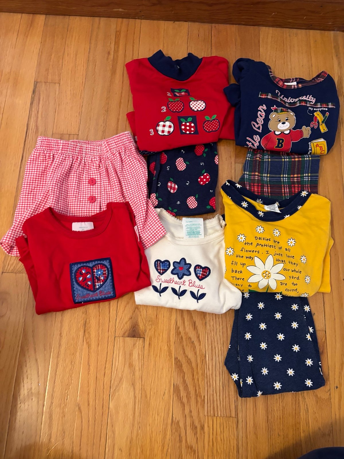 Vintage HEALTHTEX Lot Of Girls Sets Beautiful Outfits Size 3T!!!!