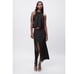 NWT Zara Woman Bloggers Fav Fringe Fringed 100% Linen Black Skirt Size XS