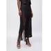 NWT Zara Woman Bloggers Fav Fringe Fringed 100% Linen Black Skirt Size XS