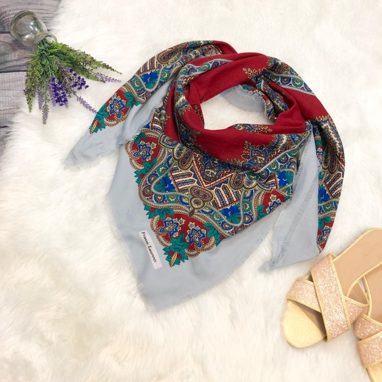 Vintage Franco Laurenti Paisley Scarf