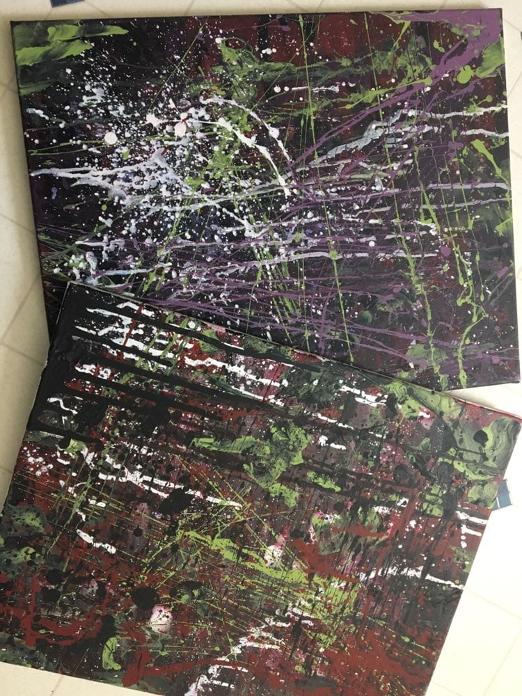 TMNT Original Splatter Painting For Home