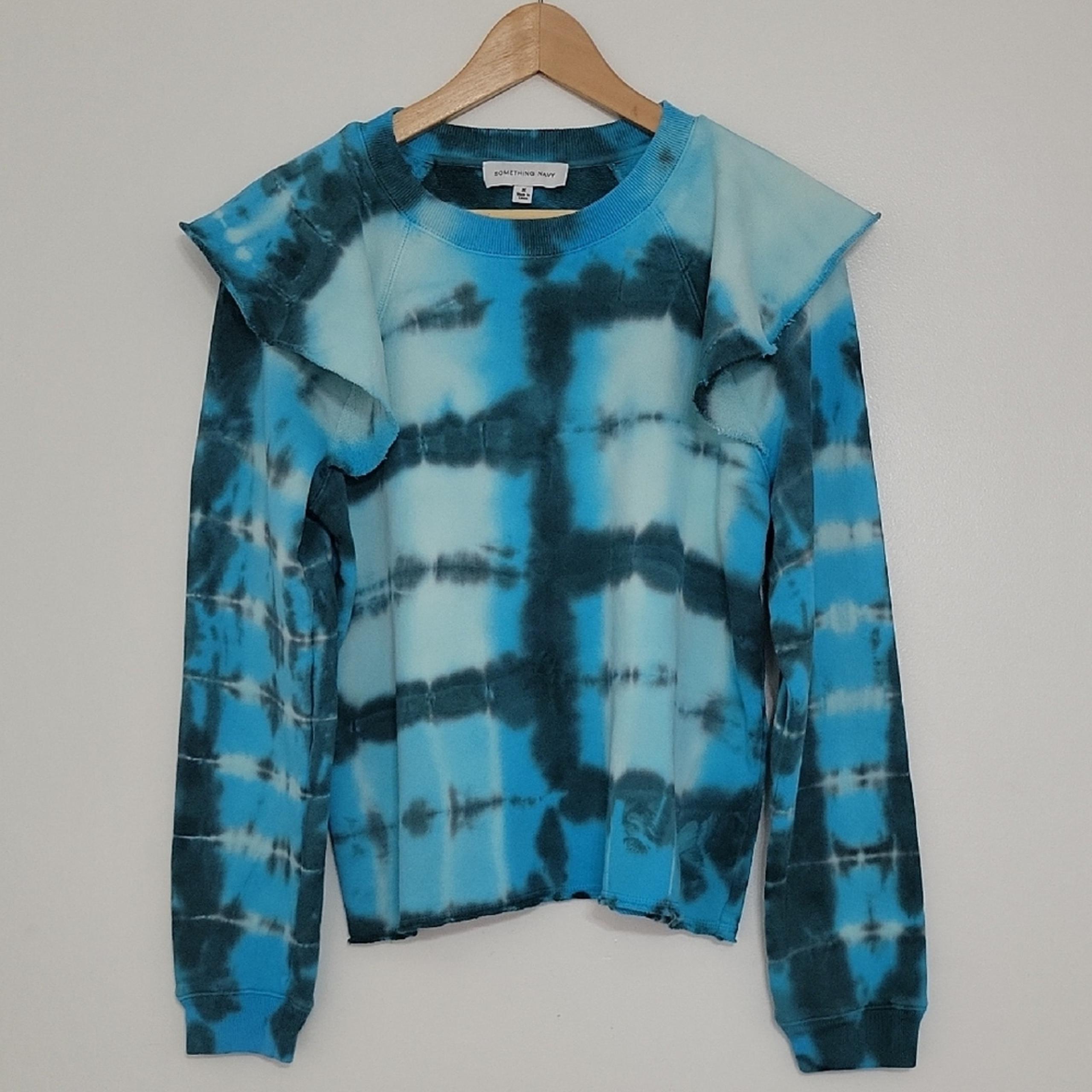Something Navy Blue Tie-Dye Sweatshirt