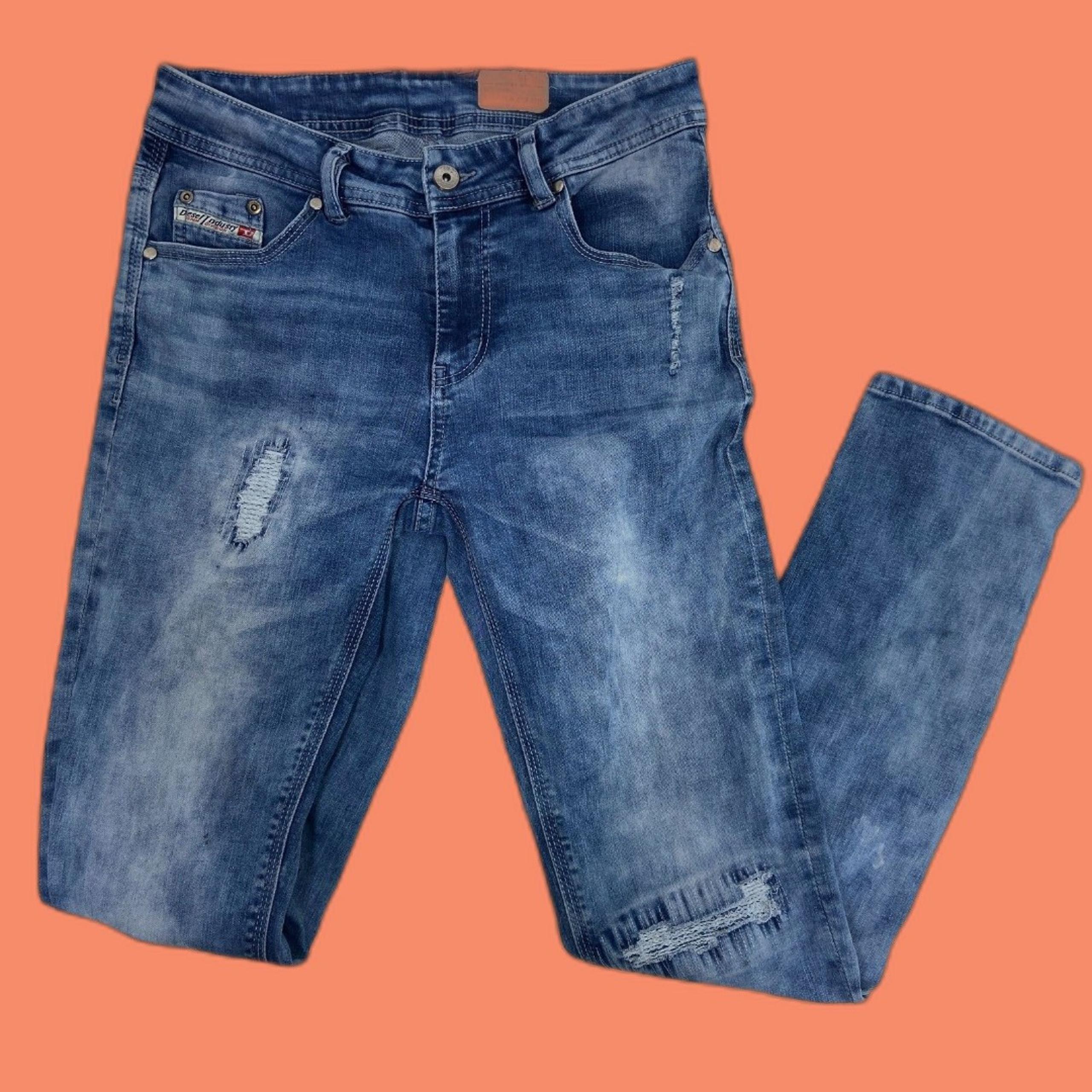 Kids Distressed Wash KXA1N Thanaz J Us Skinny Jeans Size 16 - DIESEL