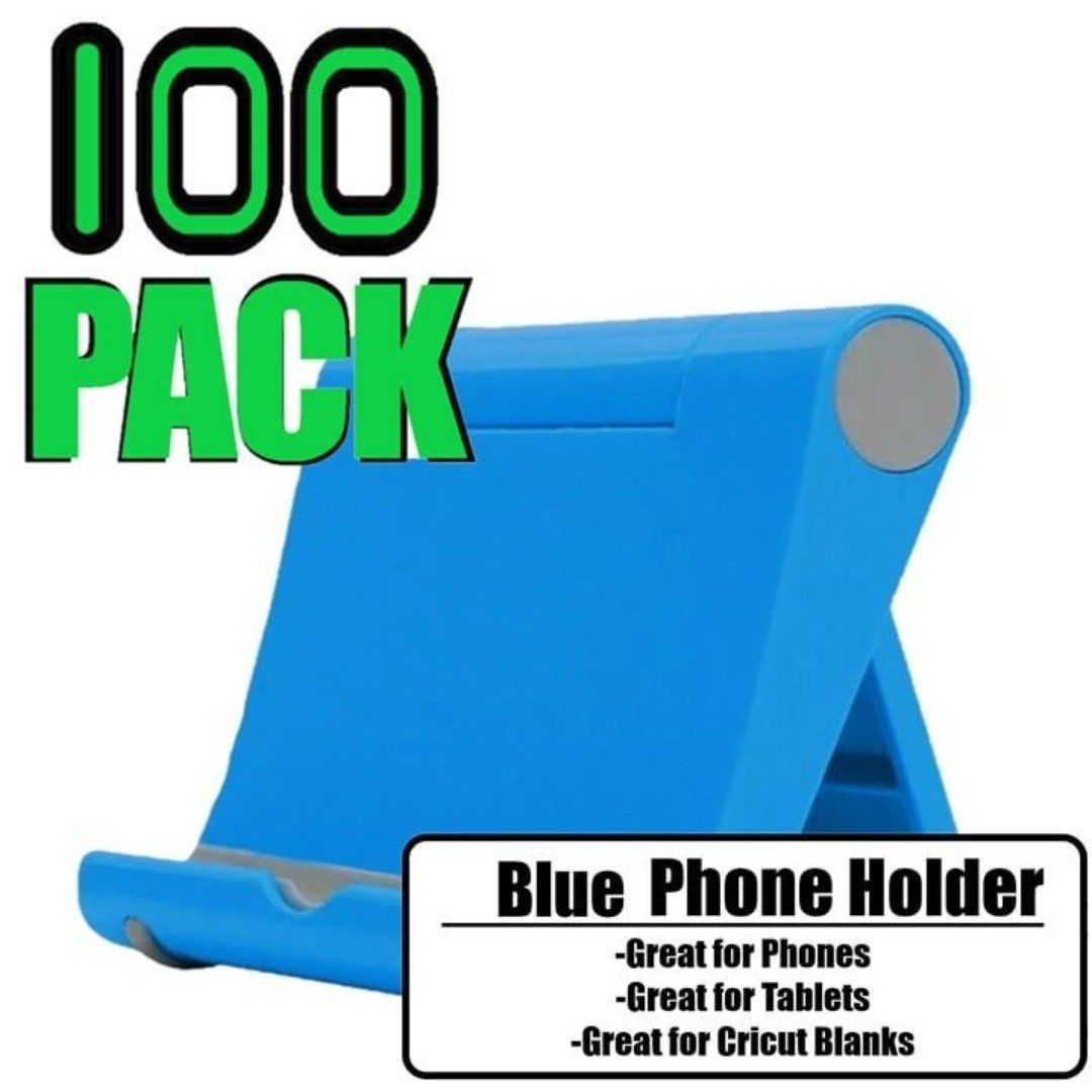 Paquete de 100 soportes para tabletas y teléfonos móviles de color azul