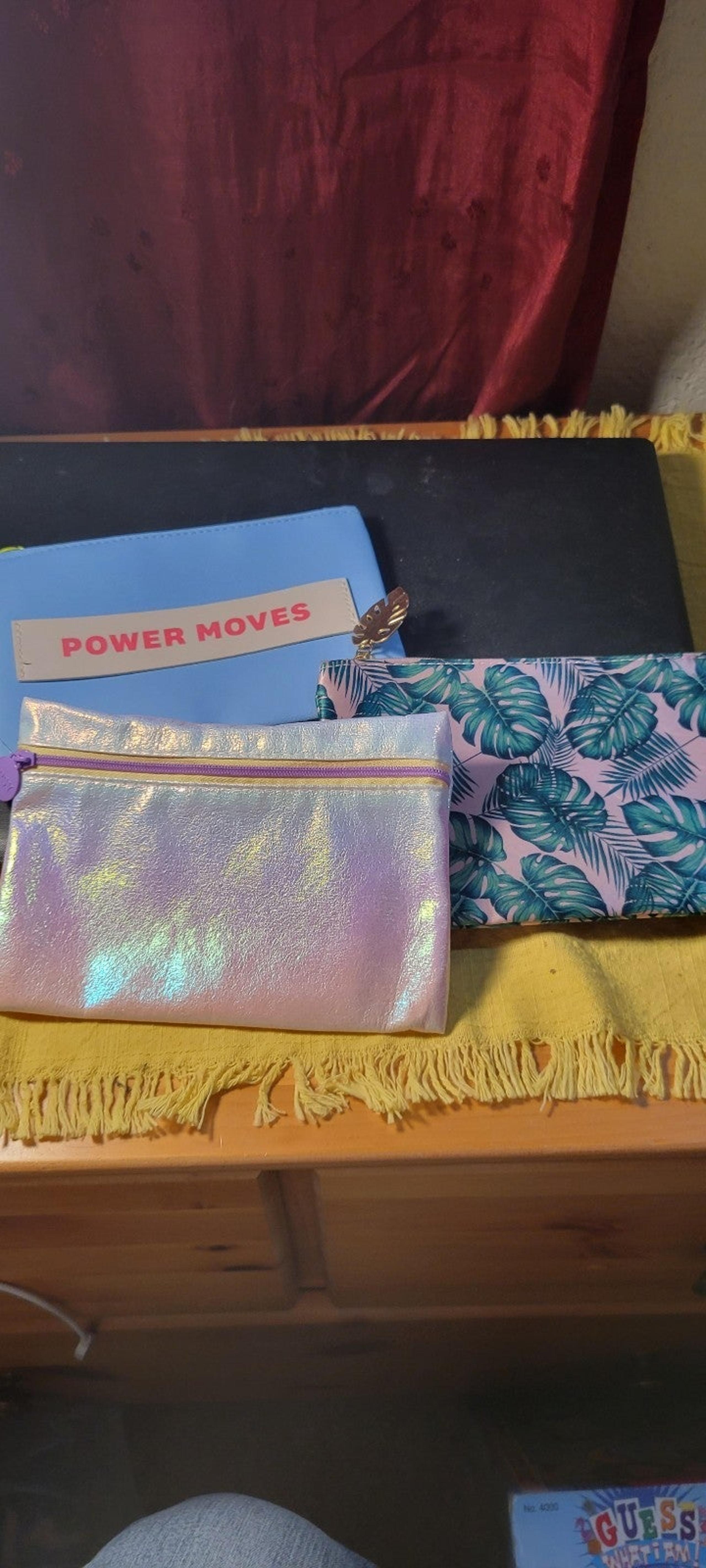 3 IPSY 2022 GLAM COSMETIC BAGS - Lipsy