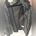 Vintage SALSA Black & Gray Knit Snakeskin Print Blazer Sweater Jacket Cardigan M