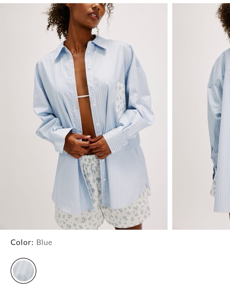 For Love and Lemons Tamren Shirt and Boxer Shorts