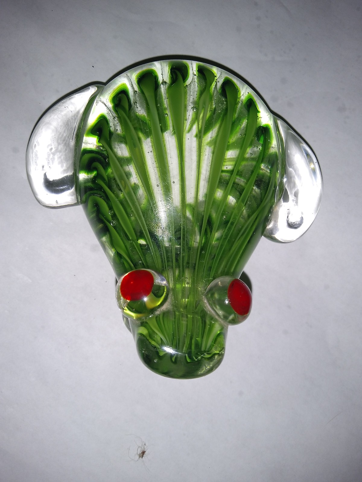Murano glass frog paperweight