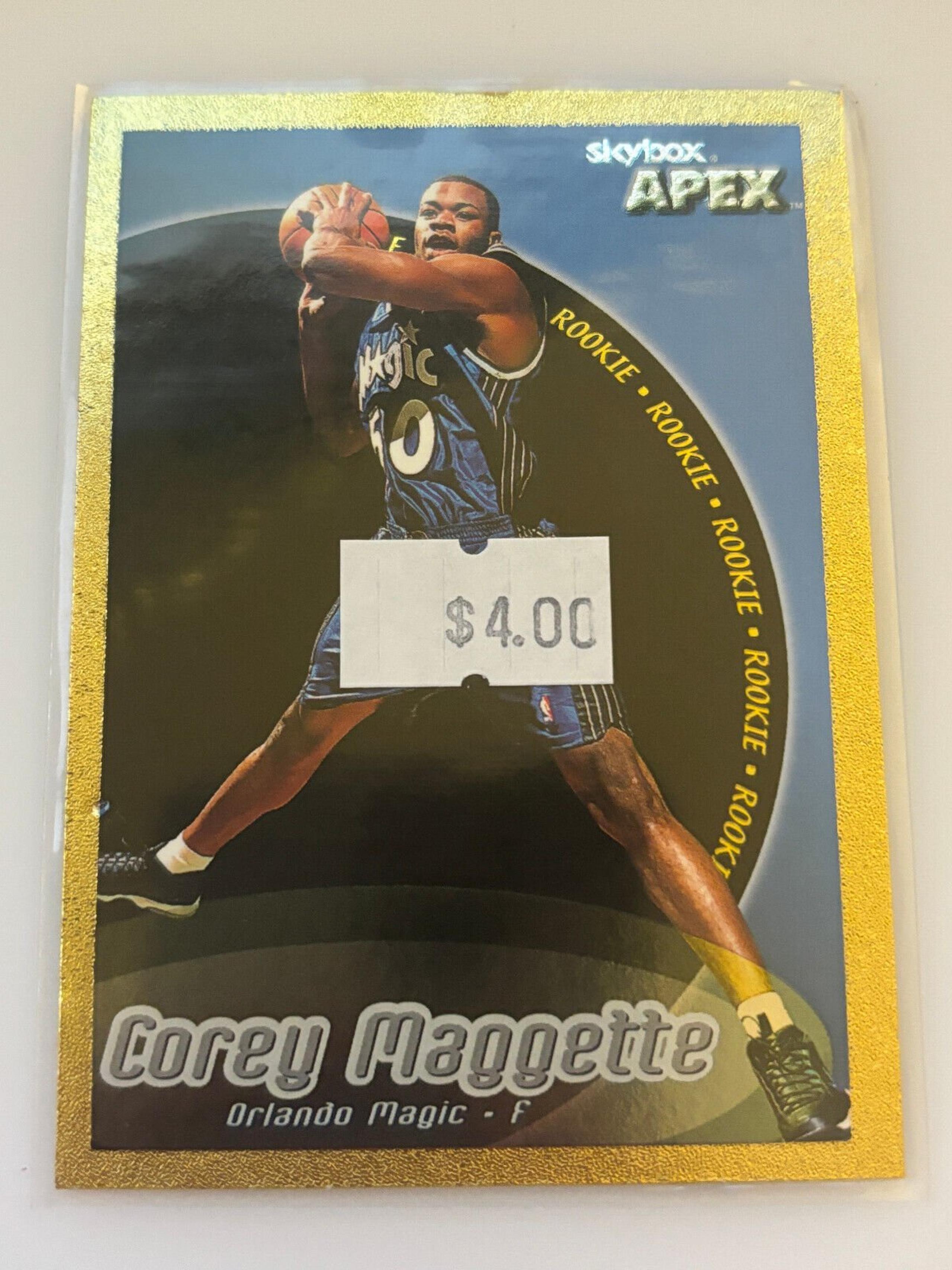 1999-00 SkyBox APEX Orlando Magic Basketball Card #163 Corey Maggette Rookie