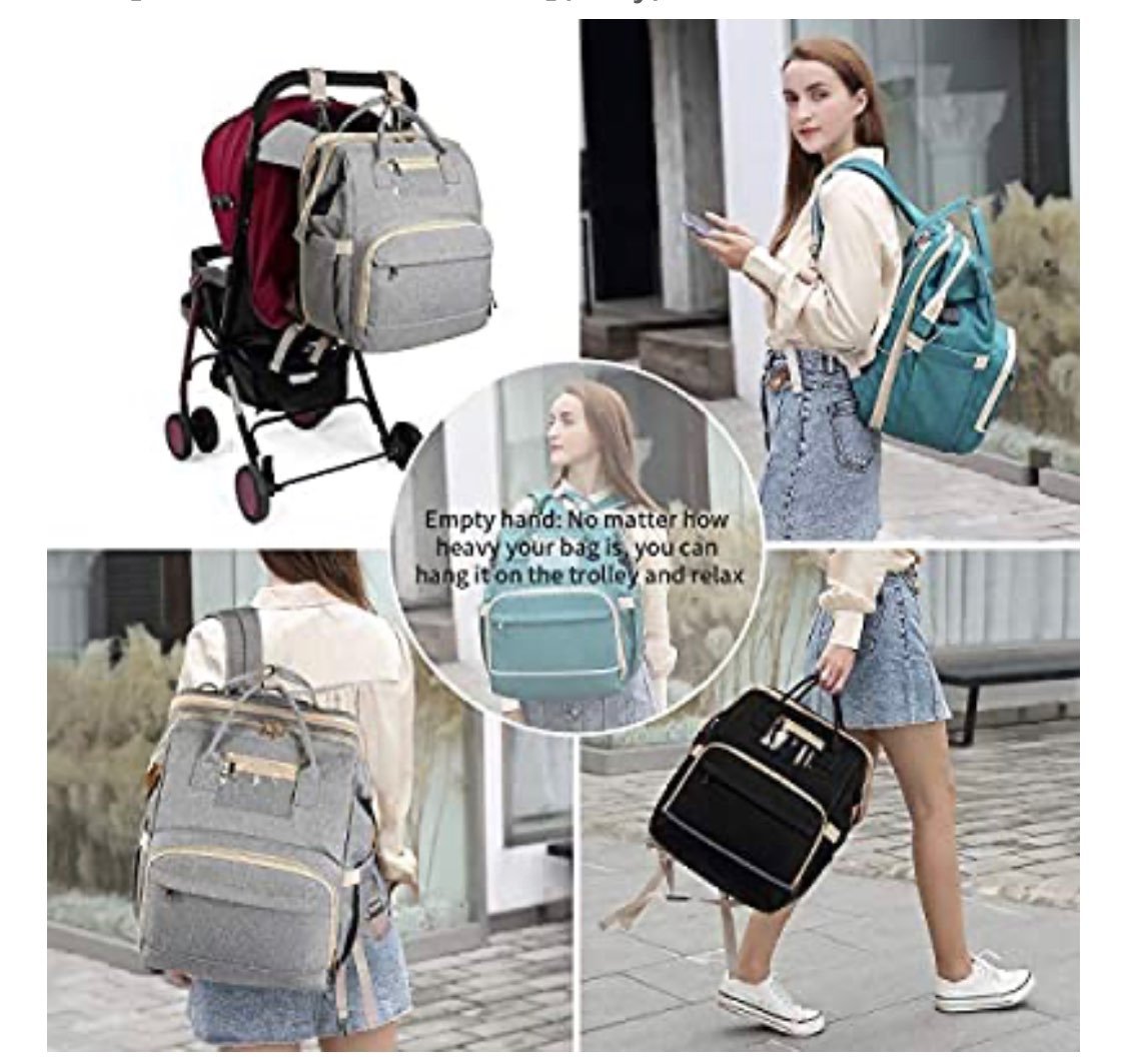 3 in 1 waterproof diaper bag