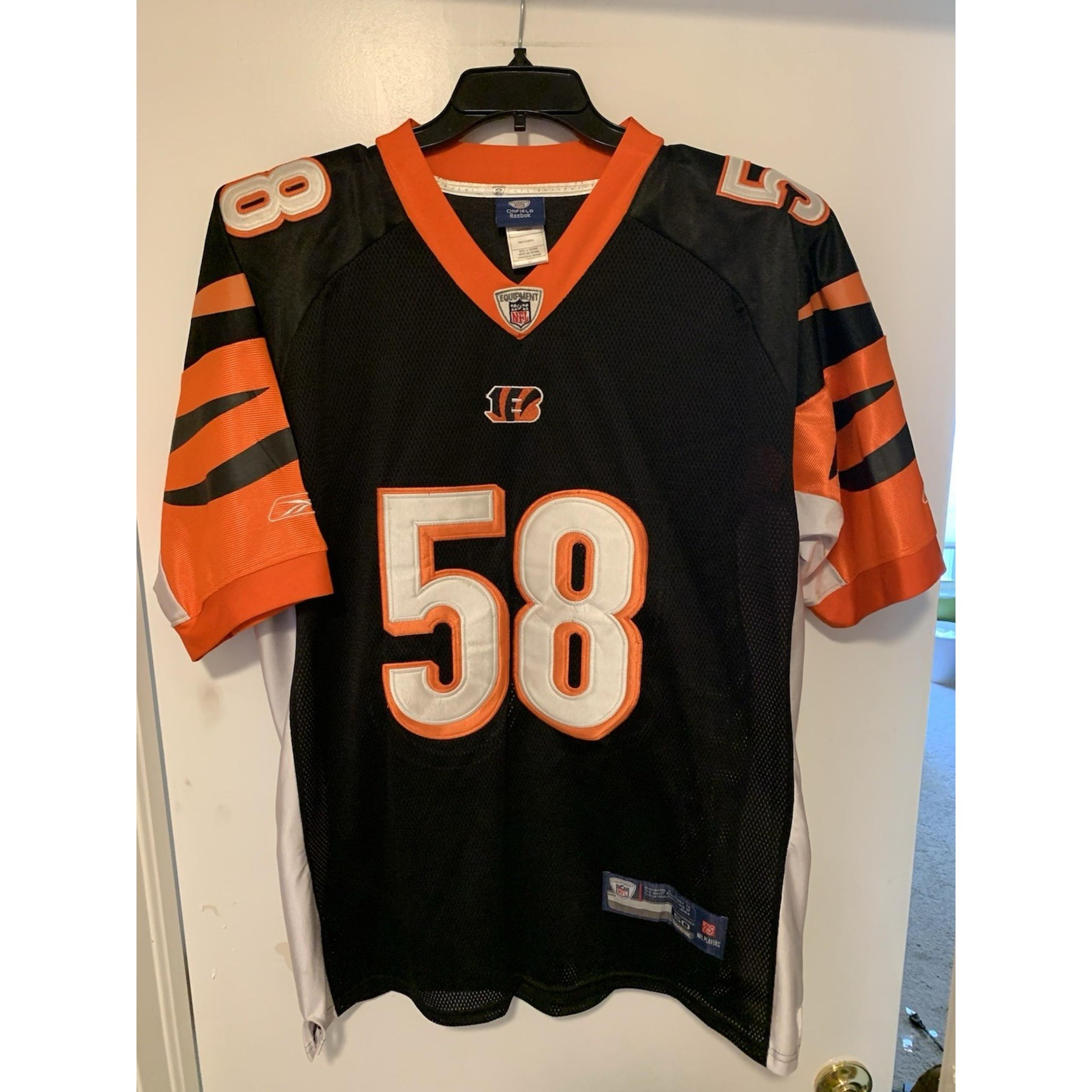 VTG Reebok Cincinnati Bengals Maualuga Jersey  #58 Mens Sz 50 XL Stitched