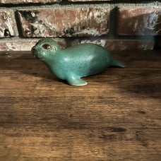 Vintage Ceramic Seal Figurine