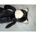 Jellycat Medium Bashful Black and White Kitten Plush, NWT. Size 12in.