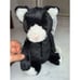 Jellycat Medium Bashful Black and White Kitten Plush, NWT. Size 12in.