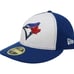 New Era Men 59Fifty MLB Toronto Blue Jays Low Profile White/Blue Fitted Hat