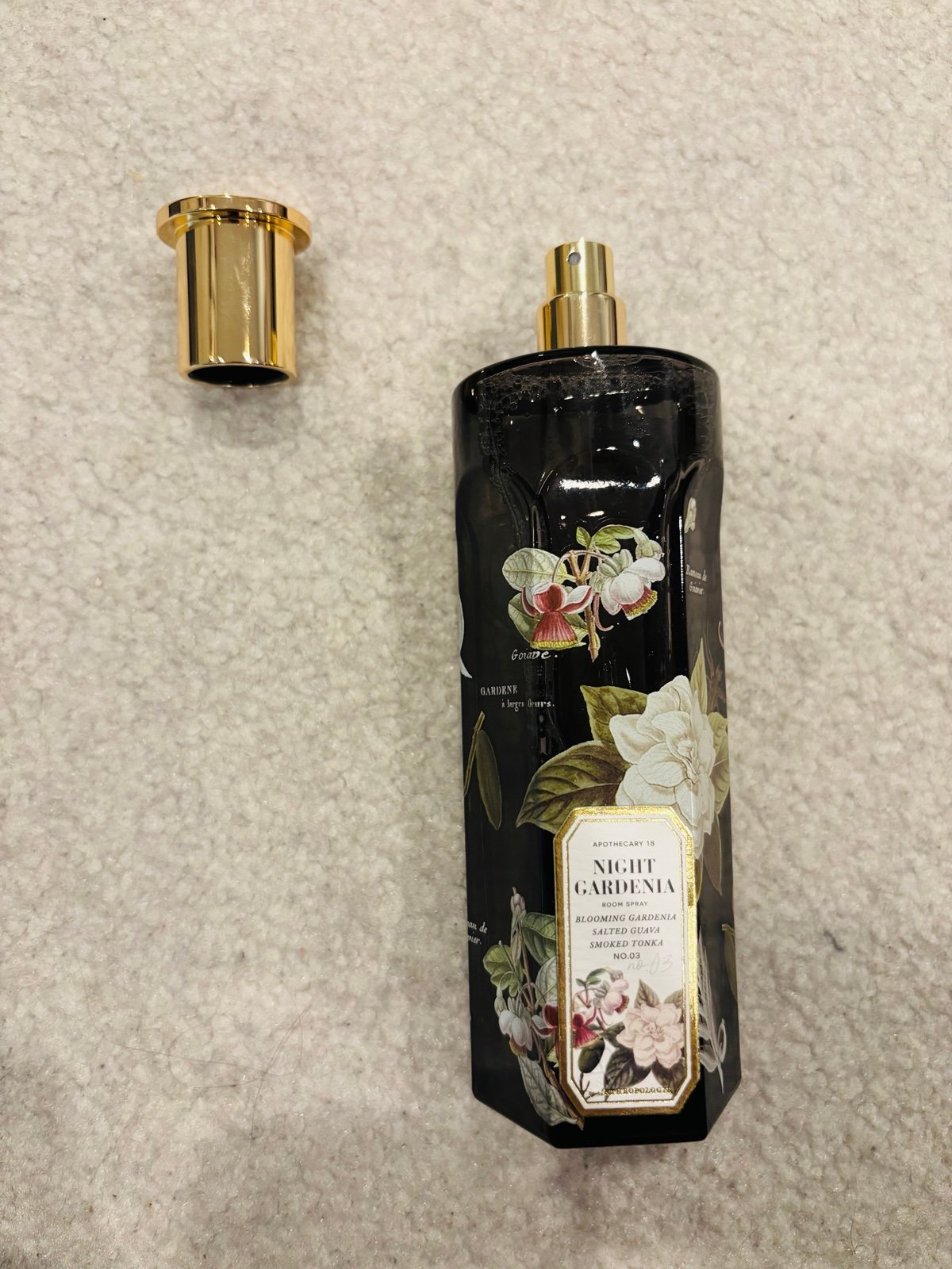 ANTHROPLOGIE ROOM SPRAY NIGHT GARDENIA