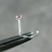 2.0mm 100% REAL NATURAL RED DIAMOND NOSE SCREW, w/CERTIFICATE OF AUTHENTICITY