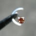 2.0mm 100% REAL NATURAL RED DIAMOND NOSE SCREW, w/CERTIFICATE OF AUTHENTICITY