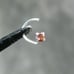 2.0mm 100% REAL NATURAL RED DIAMOND NOSE SCREW, w/CERTIFICATE OF AUTHENTICITY