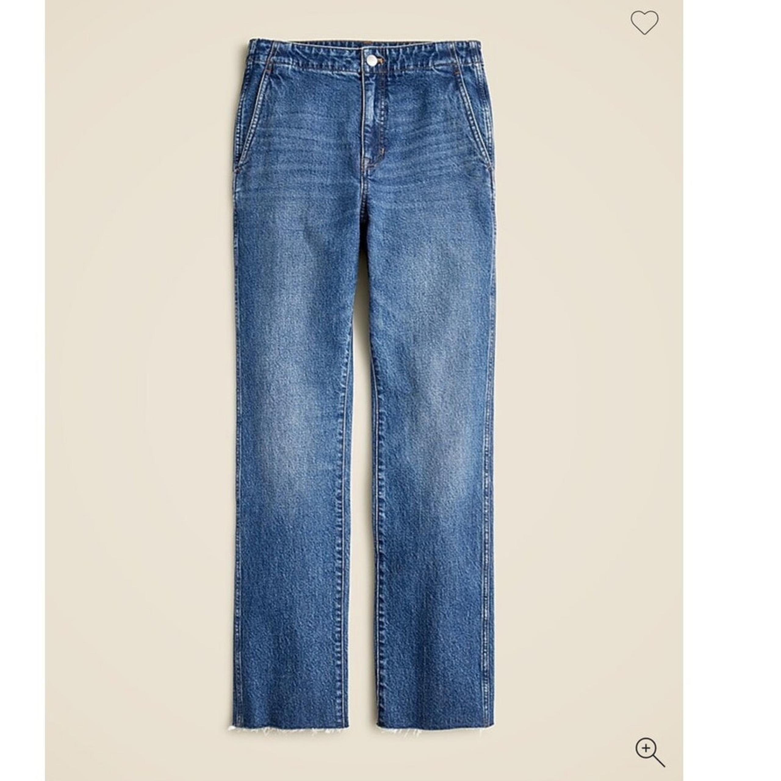 Straight Leg High Rise J.CREW Denim Cotton Slim 27