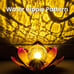 Solar Light Outdoor Garden Decor, Lotus Flower Light Crackle Globe Glass