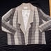Vintage 80s Givenchy En Plus matching blazer and skirt checkered set