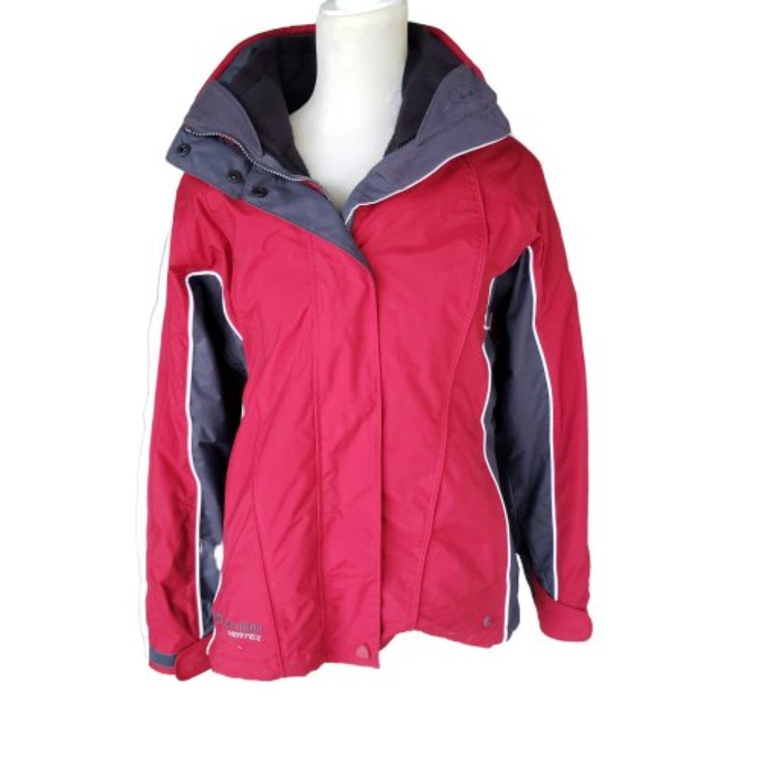 Columbia Womens Vertex Interchange Coat Hooded Ski Camping Winter 225 Size M