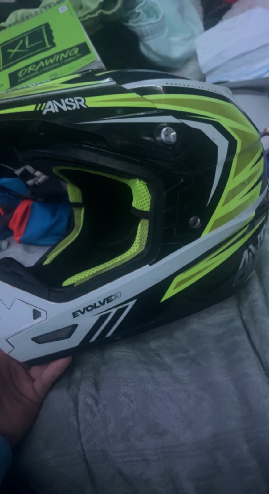motocross helmet size 2 xl