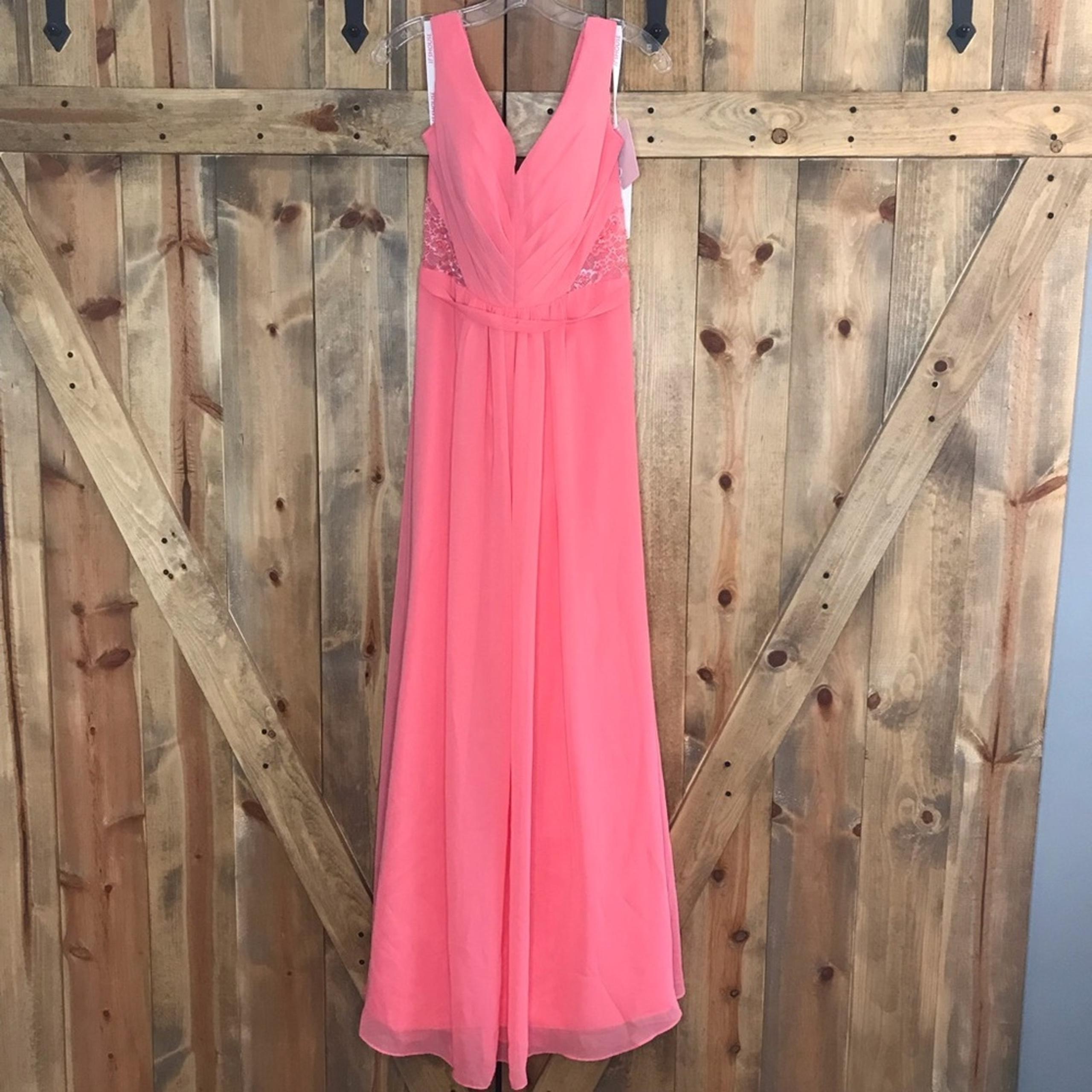 JJ’s House Sleeveless Bridesmaid Prom Formal Dress 10 Hot Pink
