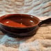 Italian Vintage Vulcania Clay Terracotta 9.75 Glazed Skillet